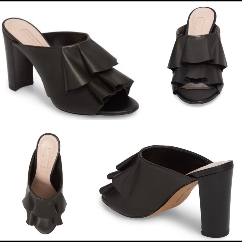 AVEC LES FILLES MALLORY LEATHER HEELS-VELVET